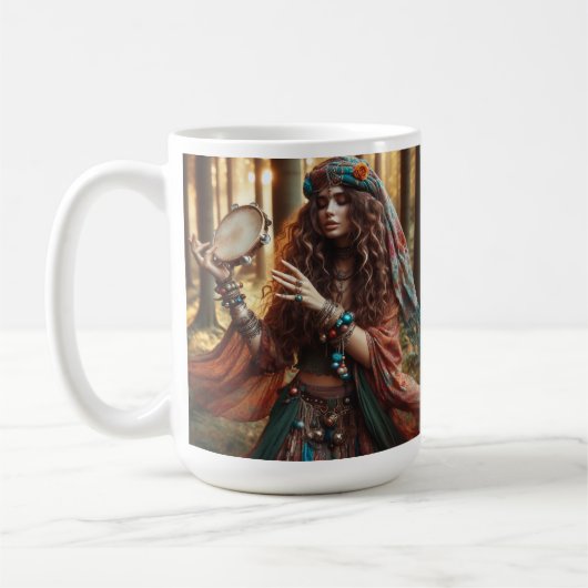 ジプシー女性 コーヒーマグカップ (左)