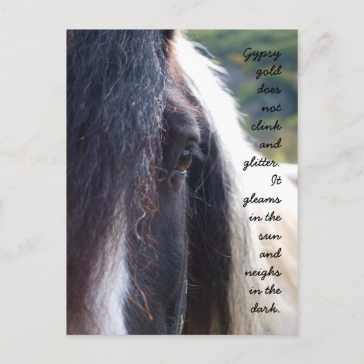 ジプシー金ゴールドはがき ポストカード (正面)