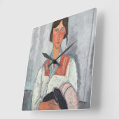 『ジプシー・ウーマン・ベビー』1919年(油オン・キャンバス) スクエア壁時計 (傾斜)