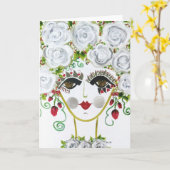 ジプシー・ガーデン・ガール セリス - ノートカード (黄色い花)