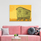 ジプシー・キャラバン・ワゴン キャンバスプリント (インサイチュ (リビング))