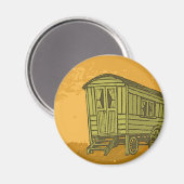 ジプシー・キャラバン・ワゴン マグネット (正面/裏面)