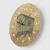 ジプシー・キャラバン・ワゴン ラージ壁時計 (傾斜)