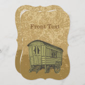 ジプシー・キャラバン・ワゴン 招待状 (正面/裏面)