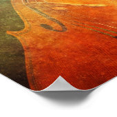 ジプシー・ジャズ・バリエーション – Surreal Cello Poster ポスター (角)