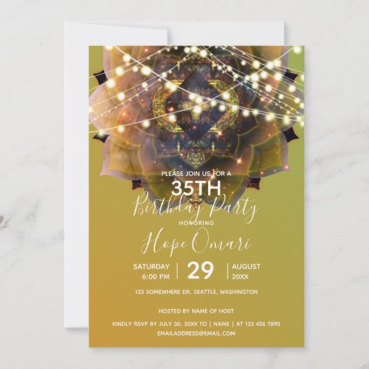 ジプシー・ソウル・マンダラ 招待状 (正面)