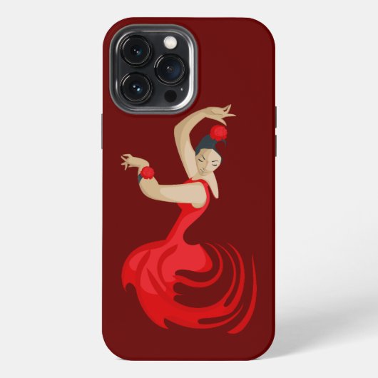 ジプシー フラメンコ ダンサー iPhoneケース (裏面)