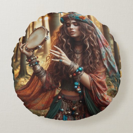 ジプシー・レディー ラウンドクッション (正面)