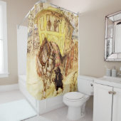 ジプシー・ワゴン – ゴールデン・アフタヌーン(アーサー・ラッカム著) シャワーカーテン (インサイチュ)