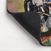 ジプシー・ヴァナーの馬アイリッシュ・キャラバン・ワゴン マウスパッド (コーナー)