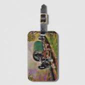 ジプシー・ヴァナーの馬アイリッシュ・キャラバン・ワゴン ラゲッジタグ (正面縦)