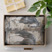 ジプシー・ヴァンナー馬の水の色のデコパージュ 薄葉紙 (ギフト)