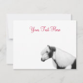 ジプシー ヴァンナー コブ 馬 招待状 (裏面)