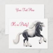 ジプシー ヴァンナー コブ 馬 招待状 (正面/裏面)