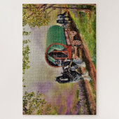 ジプシー・ヴァンナー・バルドと晴れアイルランドの道路 ジグソーパズル (縦)