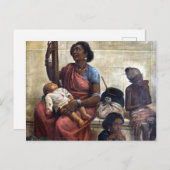 ジプシー – Raja Ravi Varma ポストカード (正面/裏面)