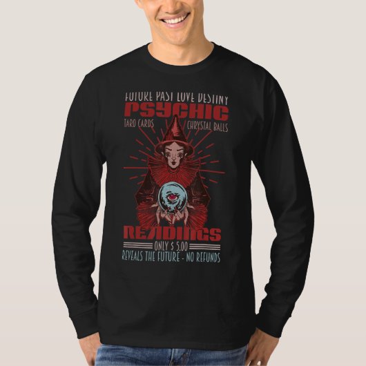 ジプシーChrystal Ball Reader占い師カーニバル Tシャツ (正面)