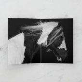 ジプシ走ーの馬のグリーティングカード カード (内部)