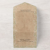 ジプソフィラウォーター素朴カラーフローラ&ボホ結婚ズ オールインワン招待状 (外側)