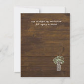 ジプソフィラバビーズブレスシンプルエレガントな結婚式 (裏面)