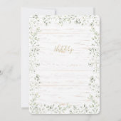 ジプソフィラブライダルシャワーブランチ 招待状 (裏面)