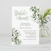 ジプソフィラベビーブレスユーカリブライダルシャワー 招待状 (スタンド正面)