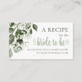 ジプソフィラユーカリブライダルシャワー共有Aレシピ エンクロージャーカード (正面)