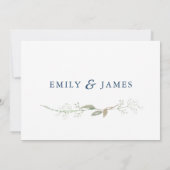 ジプソフィラリース結婚式RSVP 招待状 (裏面)