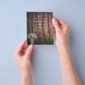 ジプソフィラ素朴ライツメイソンジャースバジェット招待状 チラシ (手)