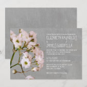 ジプソフィリア結婚式招待状 招待状 (正面/裏面)