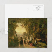 ジプターの娘の泣き， 1846 ポストカード (正面/裏面)