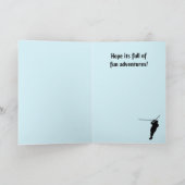 ジプラインアドベンチャー誕生日グリーティングカード シーズンカード (内部)