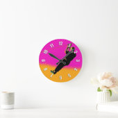 ジプリナー！- Ziplining Pro ラウンド壁時計 (ホーム)