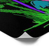 ジプリンカラフルキノコ ポスター (角)