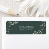 ジプ素朴ソフィラエメラルドグリーン結婚ズ ラベル