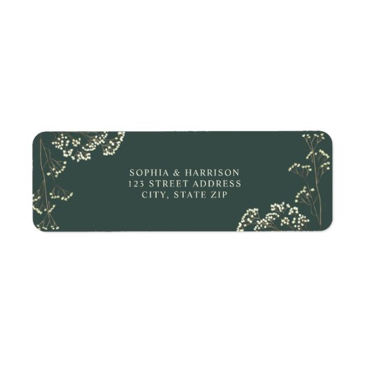 ジプ素朴ソフィラエメラルドグリーン結婚ズ ラベル (正面)