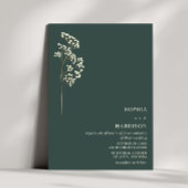 ジプ素朴ソフィラエメラルド秋の結婚式2 招待状