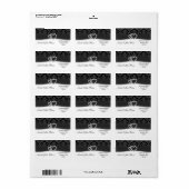 ジマンテダマスク結婚木炭 ラベル (フルシート)