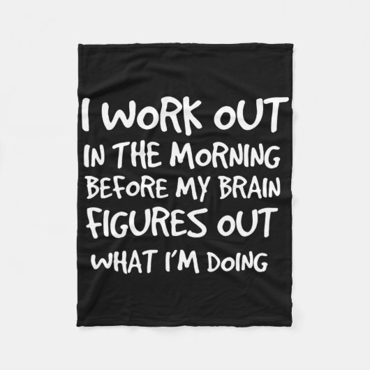 ジミおもしろいング引用文トレーニングボディビル フリースブランケット (正面)