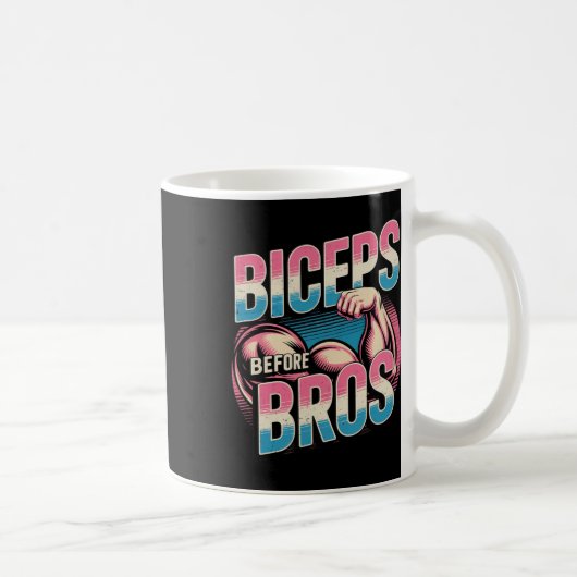 ジミやる気を起こさせるムおもしろいユーモア二頭筋ゲイン二頭筋B コーヒーマグカップ (右)