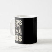 ジミやる気を起こさせるムおもしろいユーモア二頭筋ゲイン二頭筋B コーヒーマグカップ (正面左)