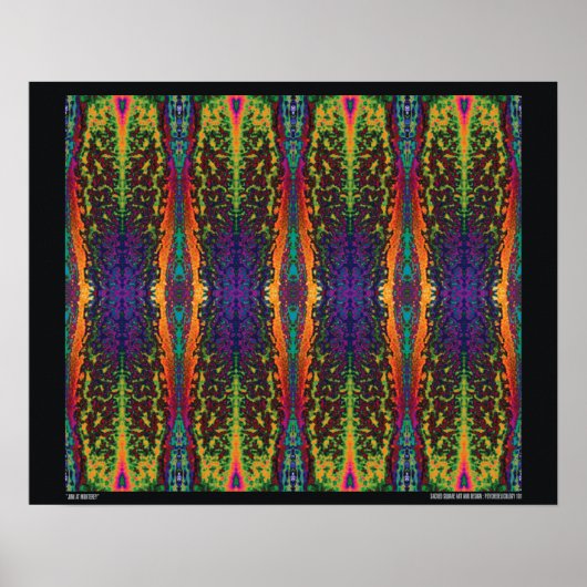 『ジミアットモントレー』抽象芸術アサイケデリックート ポスター (正面)
