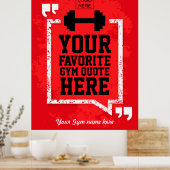 ジミグランジムライフスタイル引用文パーソナライズされた追加ロゴ ポスター (キッチン)