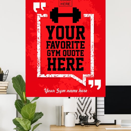 ジミグランジムライフスタイル引用文パーソナライズされた追加ロゴ ポスター (ホームオフィス)