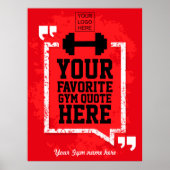 ジミグランジムライフスタイル引用文パーソナライズされた追加ロゴ ポスター (正面)