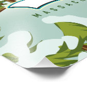 ジミニピークマサチューセッツ州スキー フォトプリント            (角)