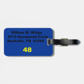 ジミーの荷物のラベルは行きます ラゲッジタグ (裏面横)