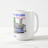 ジミーの路傍のカフェからのコーヒー・マグ コーヒーマグカップ (正面右)