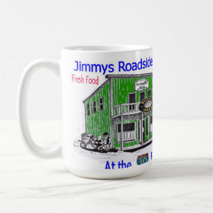 ジミーの路傍のカフェからのコーヒー・マグ コーヒーマグカップ