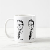 ジミーは何をしますか。 コーヒーマグカップ (左)